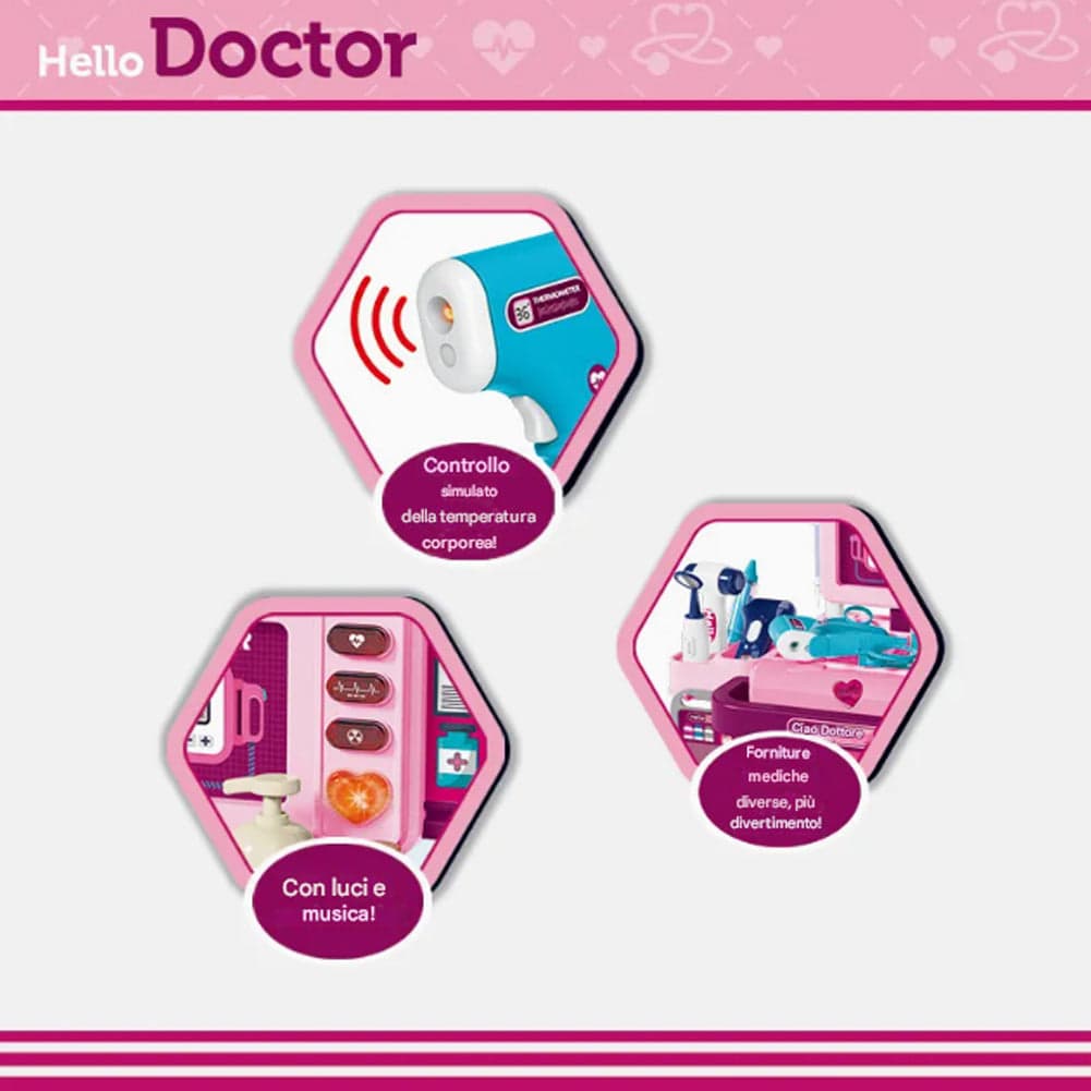 Set Medico Dottore Giocattolo 37 Accessori Carrellino Medico Bambini Idea Regalo in Medico Esplodia - Napoli, commercioVirtuoso.it