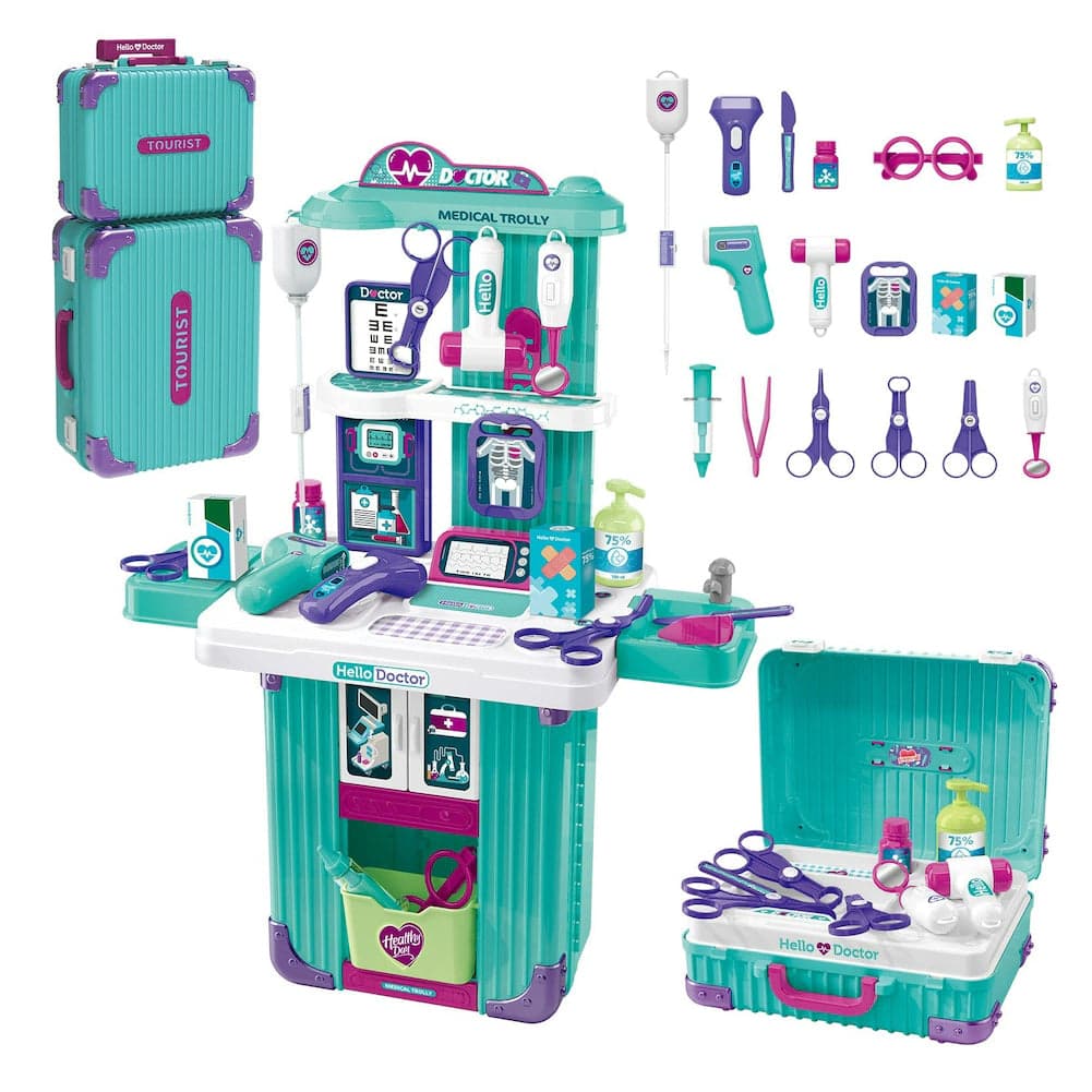 Set da Gioco Dottore con Carrello Medico e Accessori per Bambini Idea Regalo in Medico Esplodia - Napoli, commercioVirtuoso.it