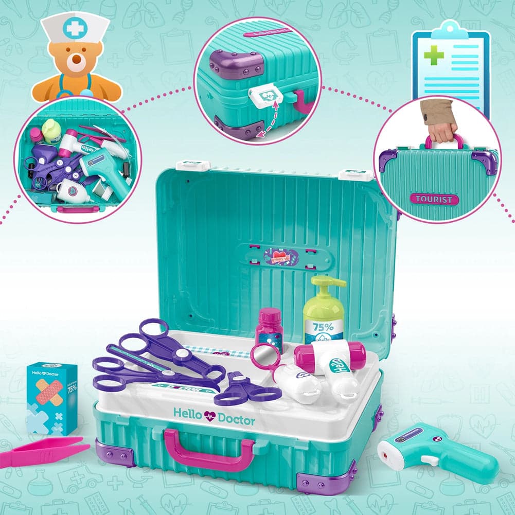 Set da Gioco Dottore con Carrello Medico e Accessori per Bambini Idea Regalo in Medico Esplodia - Napoli, commercioVirtuoso.it