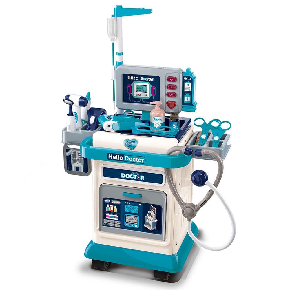 Playset Medico Dottore Gioco Blu con 37 Accessori Carrellino Bambini Idea Regalo in Medico Esplodia - Napoli, commercioVirtuoso.it