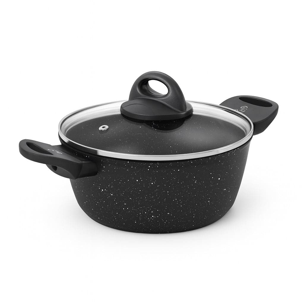 Set Pentole 6pz Pietra con Coperchio Magico Antiodore Casseruole 16 20 24 cm Induzione in Set di padelle Danyx - Casoria, commercioVirtuoso.it