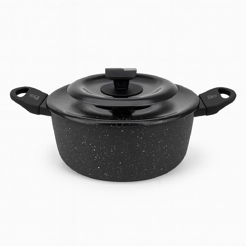Set Pentole 6pz Pietra con Coperchio Magico Antiodore Casseruole 16 20 24 cm Induzione in Set di padelle Danyx - Casoria, commercioVirtuoso.it