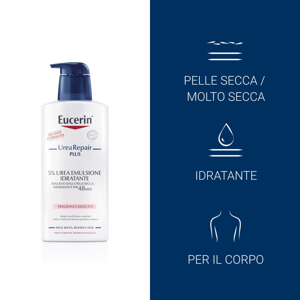 Eucerin UreaRepair Plus 5% urea emulsione idratante per pelle secca, tesa e ruvida fragranza delicata 400ml in Lozioni e balsami per il corpo Clubfarma - Melilli, commercioVirtuoso.it