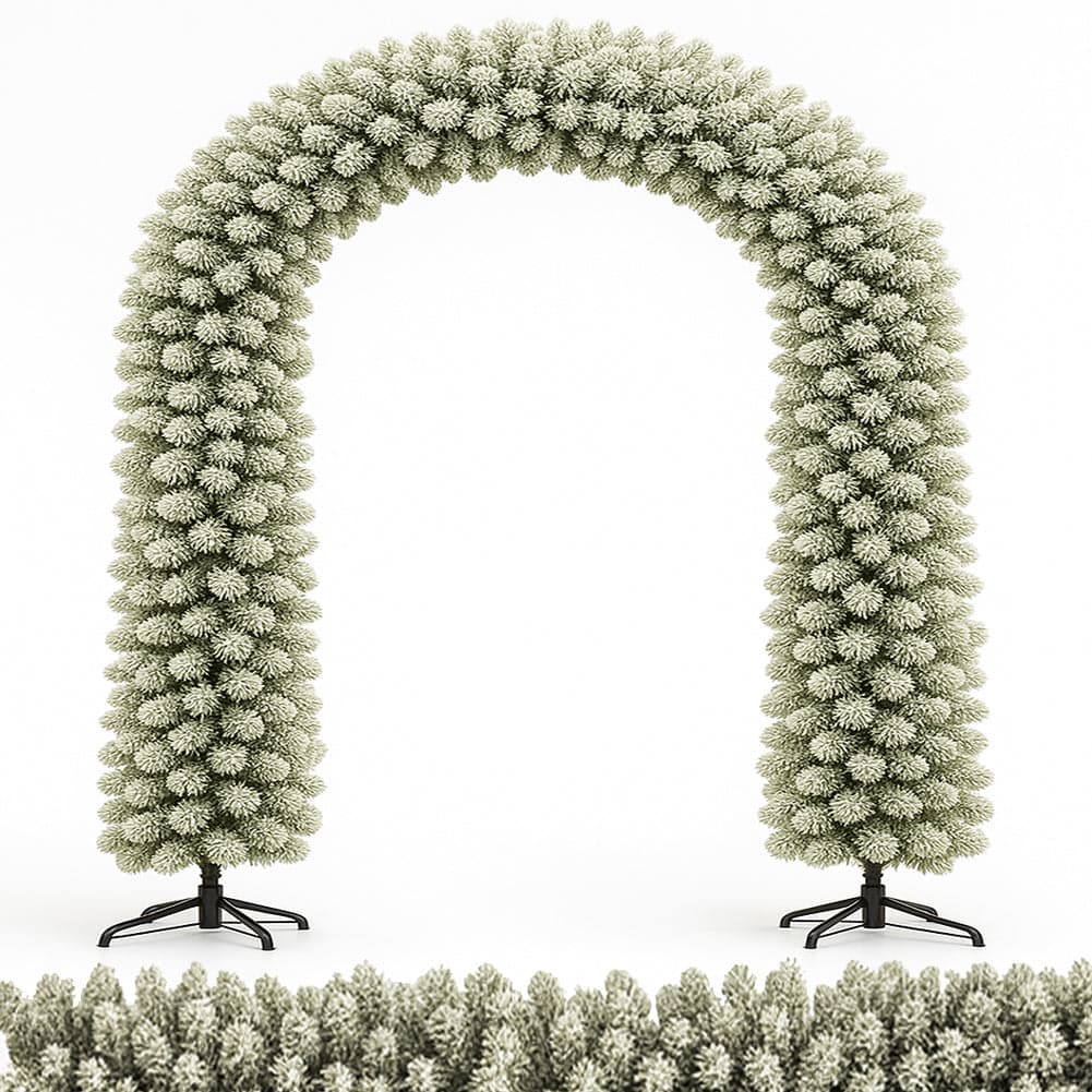 Arco Natalizio Innevato 200x240 cm con 1166 Punte Foltissimo con Base in Metallo in Alberi di natale artificiali Esplodia - Napoli, commercioVirtuoso.it