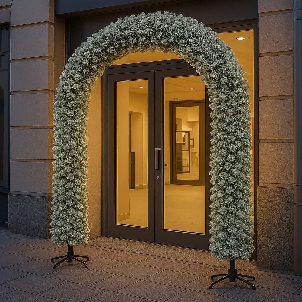 Arco Natalizio Innevato 200x240 cm con 1166 Punte Foltissimo con Base in Metallo in Alberi di natale artificiali Esplodia - Napoli, commercioVirtuoso.it