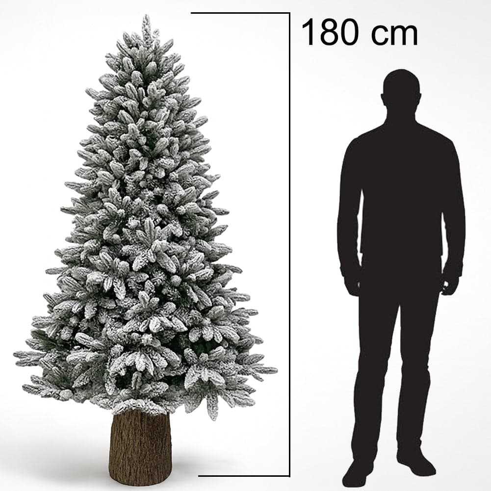 Albero di Natale Royal 180cm Innevato Base Troco Realistica 948 Punte Foltissimo in Alberi di natale artificiali Esplodia - Napoli, commercioVirtuoso.it
