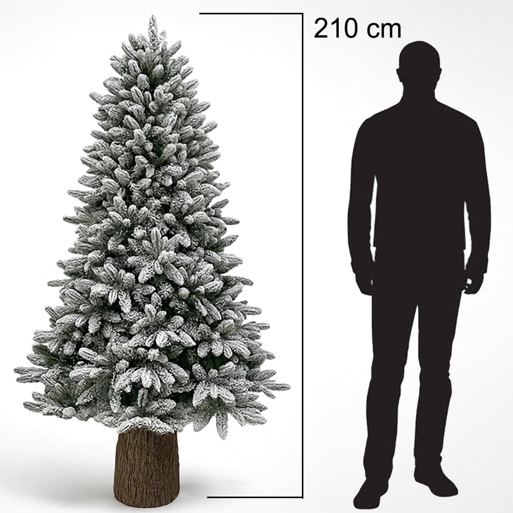 Albero di Natale Royal 210cm Innevato Base Troco Realistica 1324 Punte Foltissimo in Alberi di natale artificiali Esplodia - Napoli, commercioVirtuoso.it