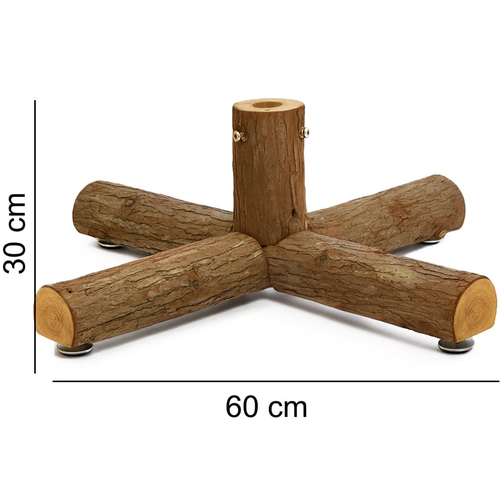 Base Supporto in Legno 60x60x30cm per Alberi 180-240cm Tronchi Attacco Universale in Basi e supporti per alberi di Natale Esplodia - Napoli, commercioVirtuoso.it