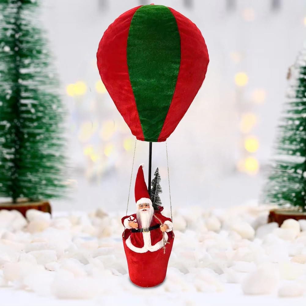 Mongolfiera di Babbo Natale Verde e Rosso Decorazione Statuina Natalizia 40x92cm in Ciondoli e pendenti Esplodia - Napoli, commercioVirtuoso.it