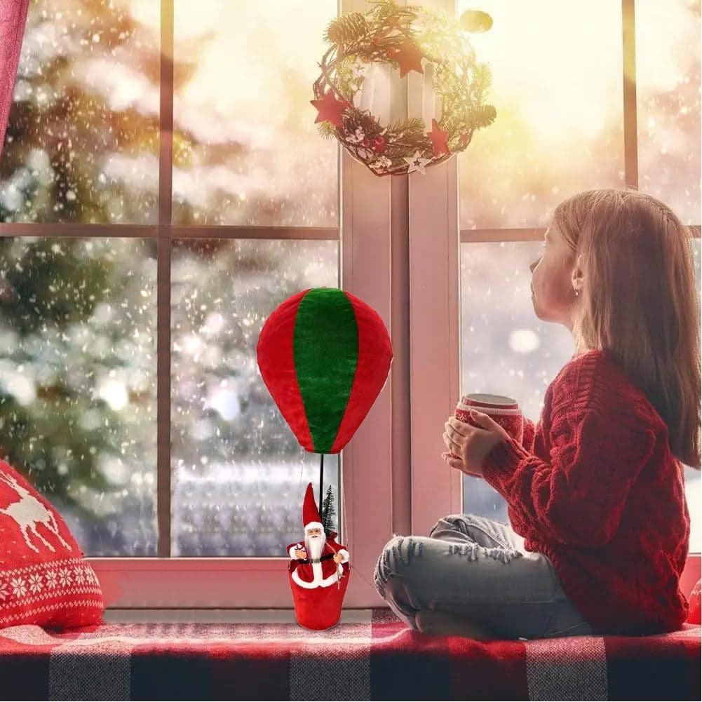 Mongolfiera di Babbo Natale Verde e Rosso Decorazione Statuina Natalizia 40x92cm in Ciondoli e pendenti Esplodia - Napoli, commercioVirtuoso.it