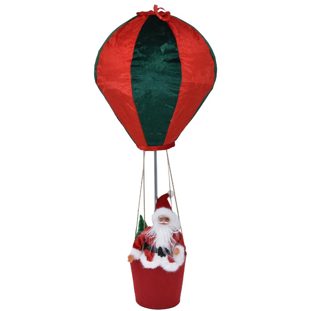 Mongolfiera di Babbo Natale Verde e Rosso Decorazione Statuina Natalizia 40x92cm in Ciondoli e pendenti Esplodia - Napoli, commercioVirtuoso.it