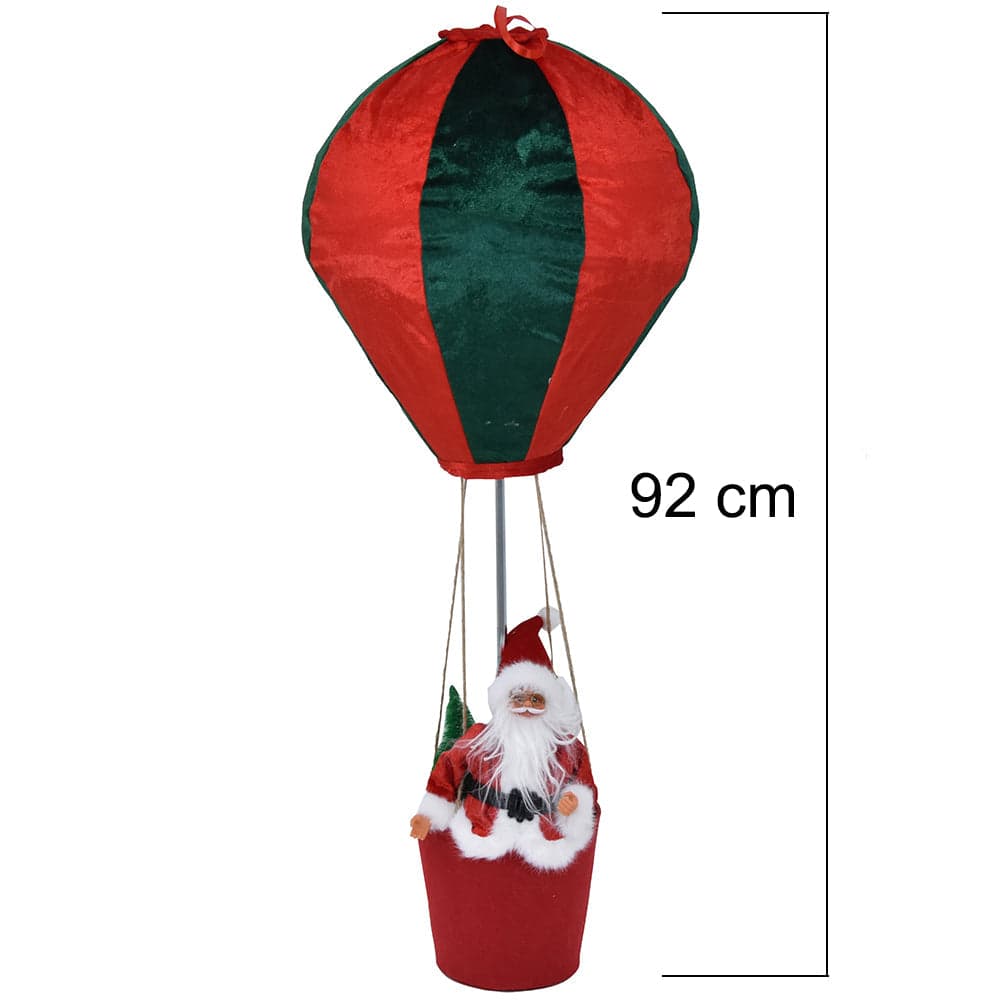 Mongolfiera di Babbo Natale Verde e Rosso Decorazione Statuina Natalizia 40x92cm in Ciondoli e pendenti Esplodia - Napoli, commercioVirtuoso.it