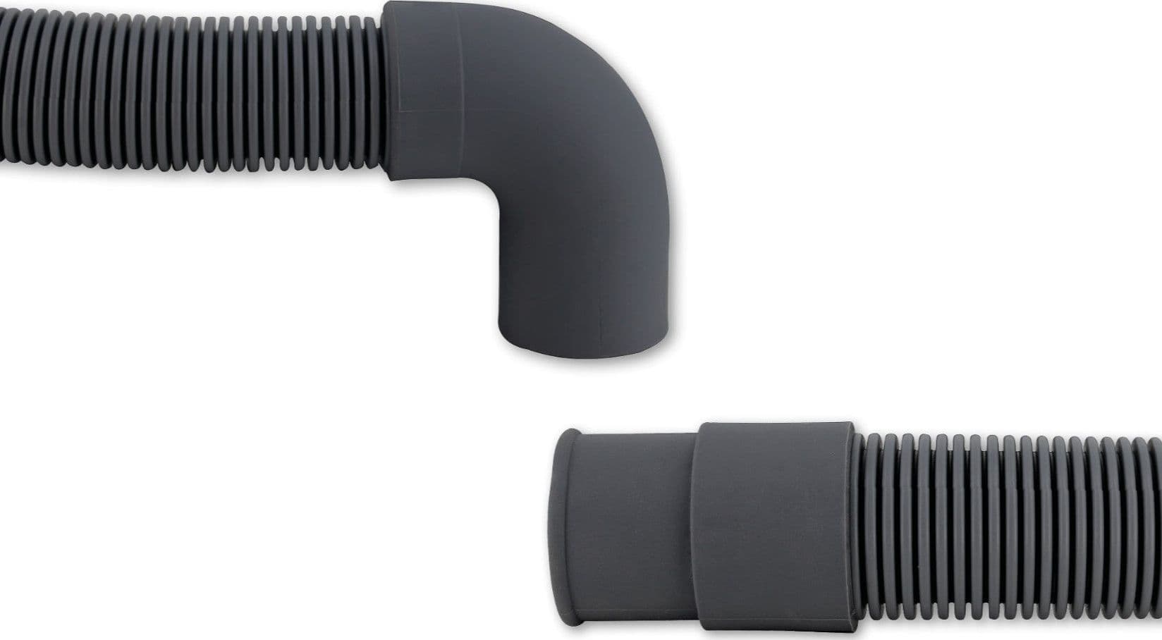 TUBO DI SCARICO ACQUA cm 200 PER LAVATRICE CON CURVA UNIVERSALE INNESTO 19 MM in prodotto EuroStore07 - Alatri, commercioVirtuoso.it
