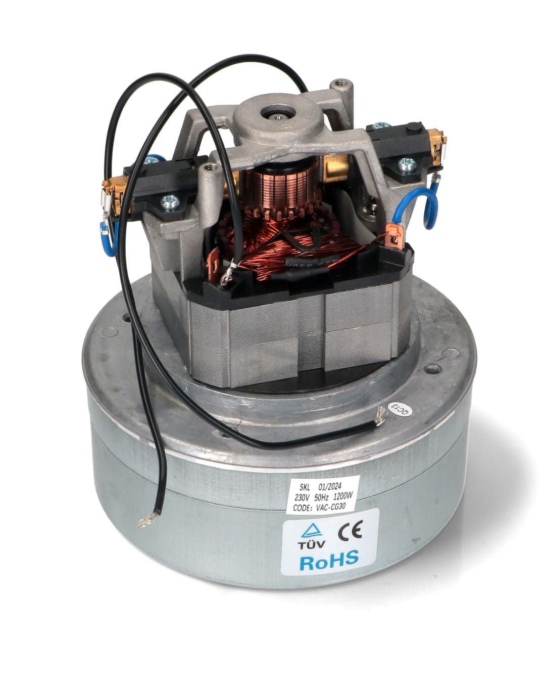 MOTORE ASPIRAPOLVERE MULTIMARCA 1200W Altezza: 158mm, Ø144mm. 230V, 50Hz. in prodotto EuroStore07 - Alatri, commercioVirtuoso.it