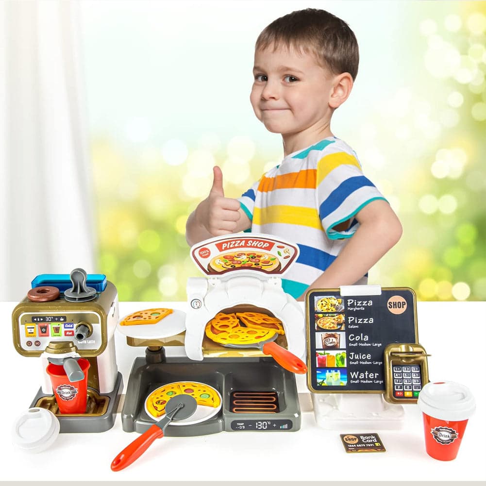 Playset Pizzeria con Registratore di Cassa e Forno Set Ristorante Idea Regalo in Negozi e accessori Esplodia - Napoli, commercioVirtuoso.it