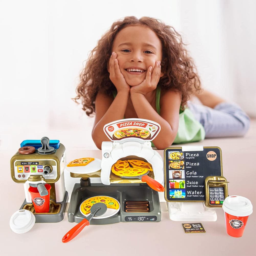Playset Pizzeria con Registratore di Cassa e Forno Set Ristorante Idea Regalo in Negozi e accessori Esplodia - Napoli, commercioVirtuoso.it