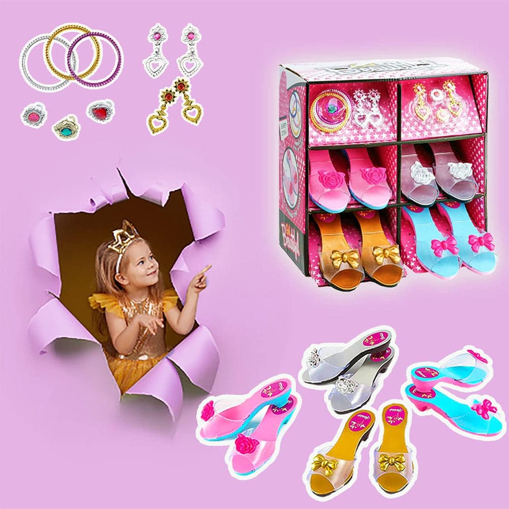 Playset Princess Fashion Bambini Gioco Principesse Beauty con Scarpe e Accessori in Set di cosmetici e gioielli Esplodia - Napoli, commercioVirtuoso.it