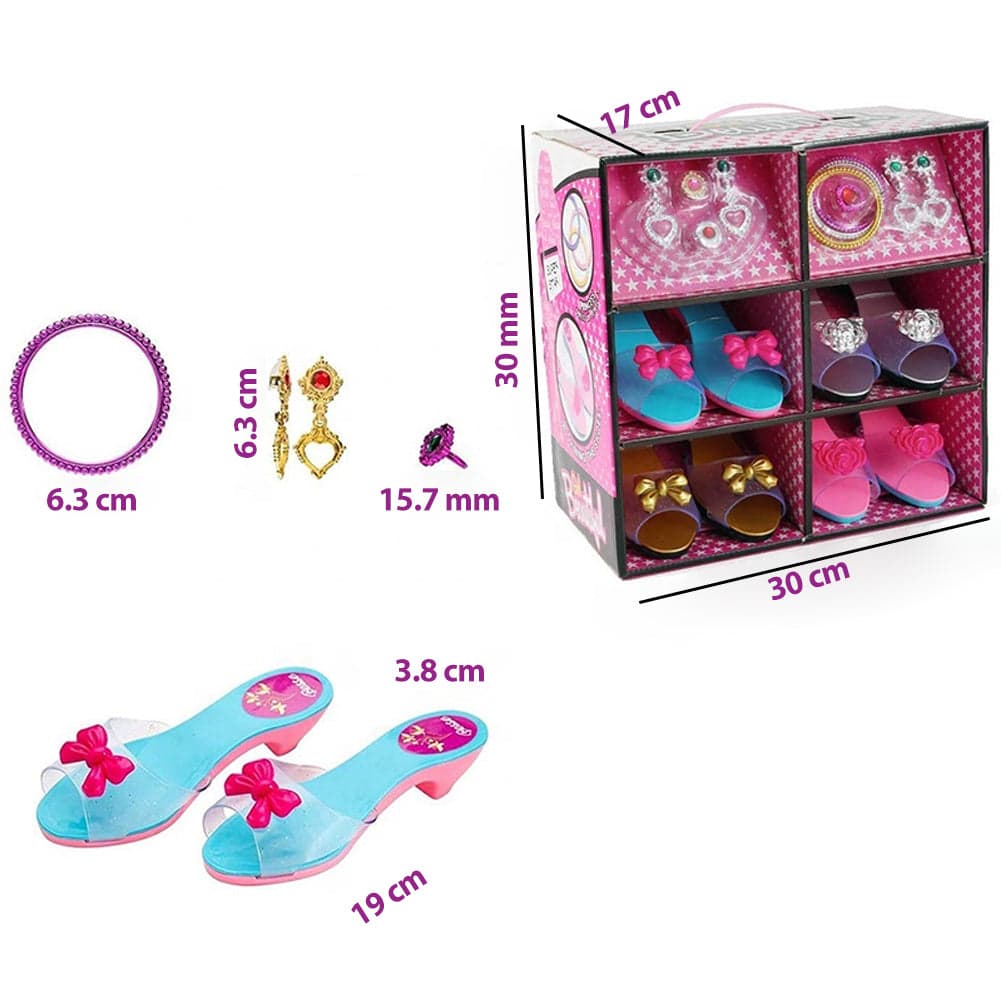 Playset Princess Fashion Bambini Gioco Principesse Beauty con Scarpe e Accessori in Set di cosmetici e gioielli Esplodia - Napoli, commercioVirtuoso.it
