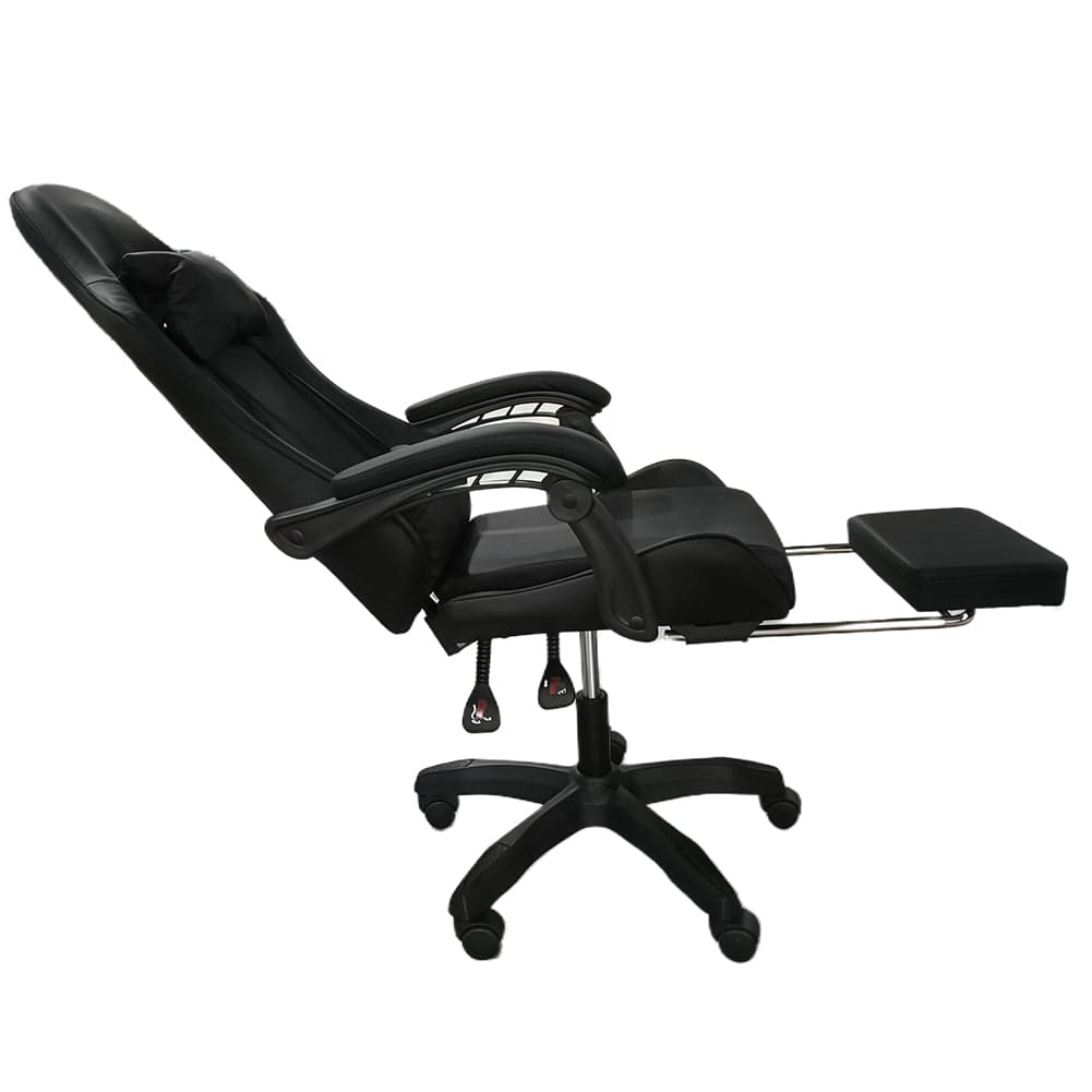 Sedia Gaming da Scrivania con Poggiapiedi e Cuscino Lombare e Cervicale Nero in Sedie Gaming Esplodia - Napoli, commercioVirtuoso.it