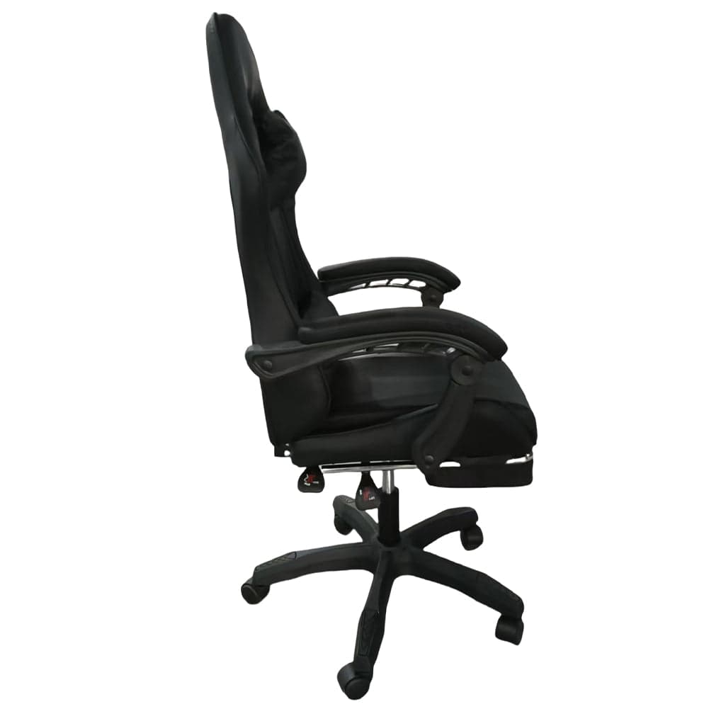 Sedia Gaming da Scrivania con Poggiapiedi e Cuscino Lombare e Cervicale Nero in Sedie Gaming Esplodia - Napoli, commercioVirtuoso.it
