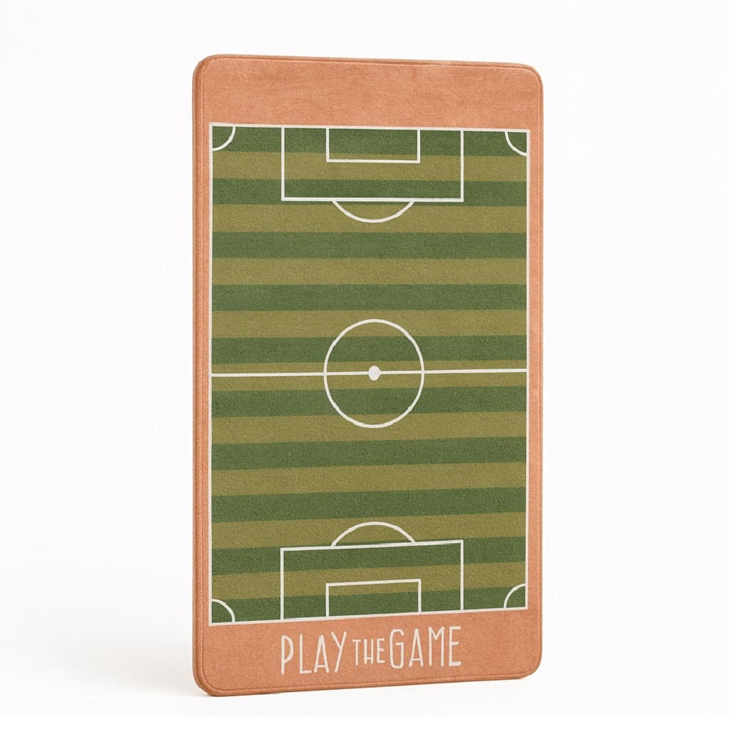 Tappeto Cameretta Bambino 80x140 Verde Morbido Campo da Calcio in Polyestere e Spugna in Scendiletto Danyx - Casoria, commercioVirtuoso.it