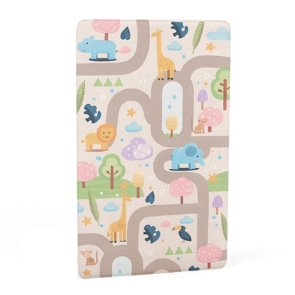 Tappeto Cameretta Bambini 80x140 Beige Morbido Mondo Animali in Polyestere e Spugna in Scendiletto Danyx - Casoria, commercioVirtuoso.it
