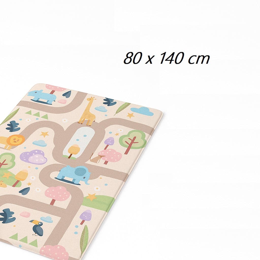 Tappeto Cameretta Bambini 80x140 Beige Morbido Mondo Animali in Polyestere e Spugna in Scendiletto Danyx - Casoria, commercioVirtuoso.it