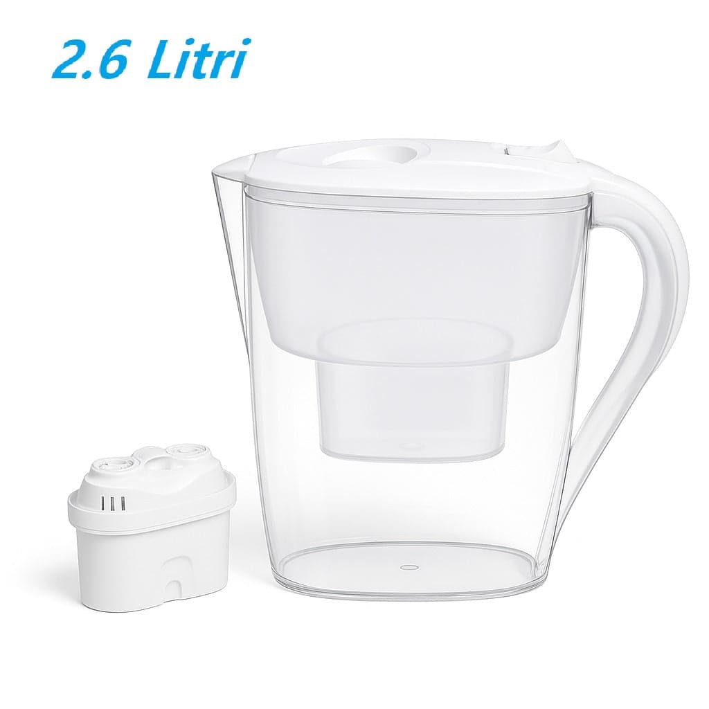 Brocca Depurativa Acqua Filtrata 2.6 lt con Filtro Anticalcare e indicatore cambio in Caraffe Filtranti Danyx - Casoria, commercioVirtuoso.it