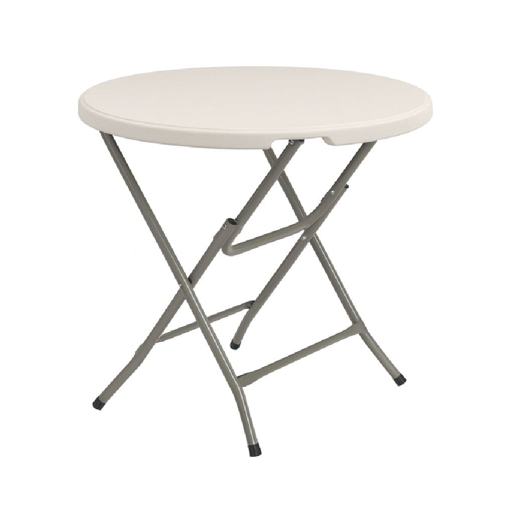 Tavolo Pieghevole in Resina HDPE 80x80 H74cm Richiudibile Salvaspazio Bianco in Tavoli Danyx - Casoria, commercioVirtuoso.it
