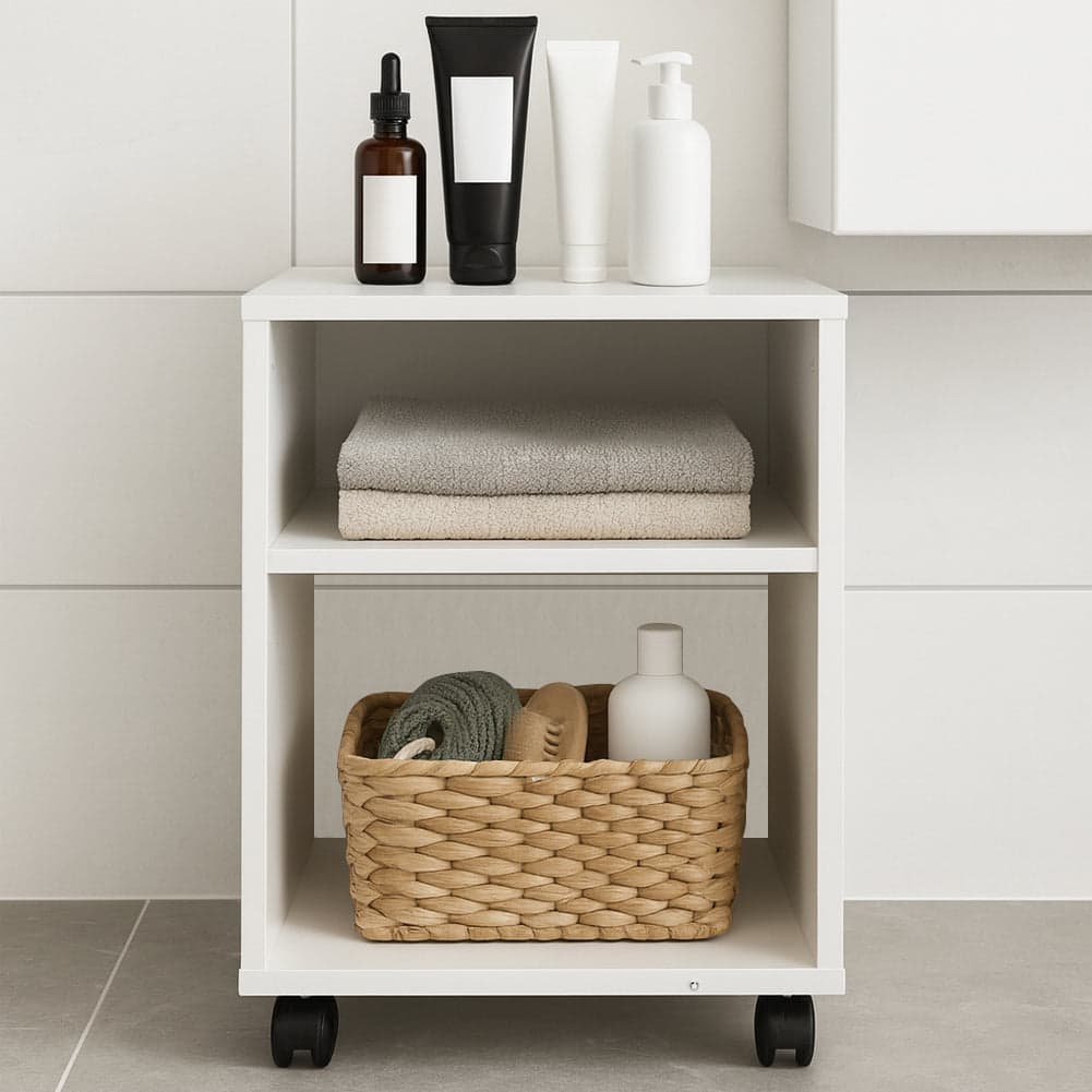 Mobile Ufficio Porta Stampante con Ruote Mobiletto Multiuso Bianco 40x35x60cm in Supporti per stampante Esplodia - Napoli, commercioVirtuoso.it