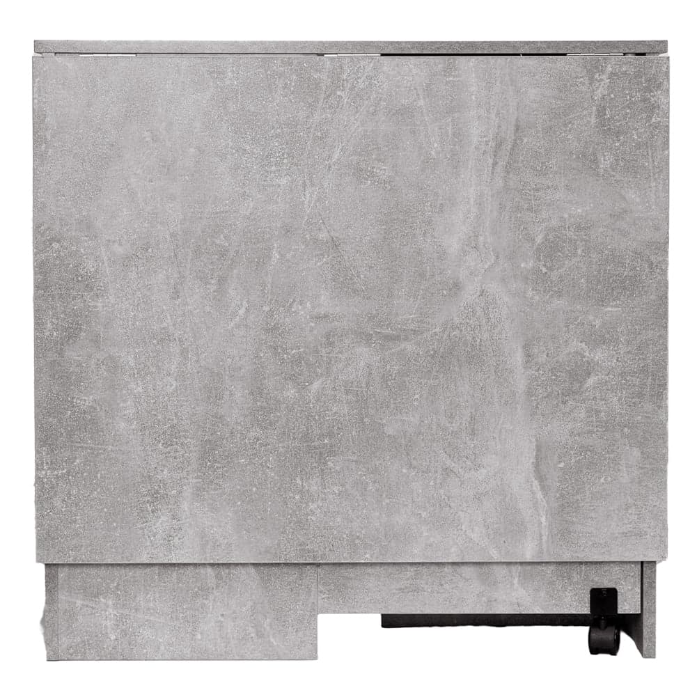 Tavolo da Pranzo Salvaspazio Scrivania Pieghevole con Ruote Cemento 140x75x74cm in Tavoli da sala da pranzo Esplodia - Napoli, commercioVirtuoso.it