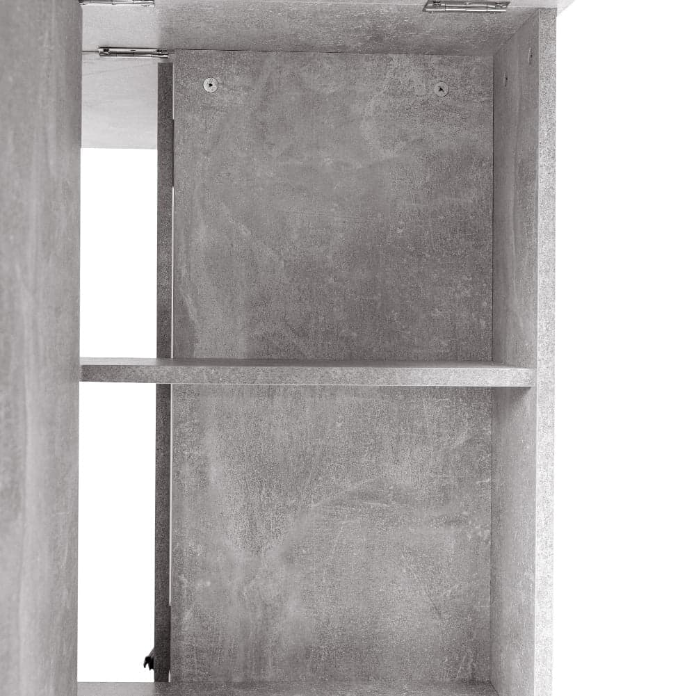 Tavolo da Pranzo Salvaspazio Scrivania Pieghevole con Ruote Cemento 140x75x74cm in Tavoli da sala da pranzo Esplodia - Napoli, commercioVirtuoso.it