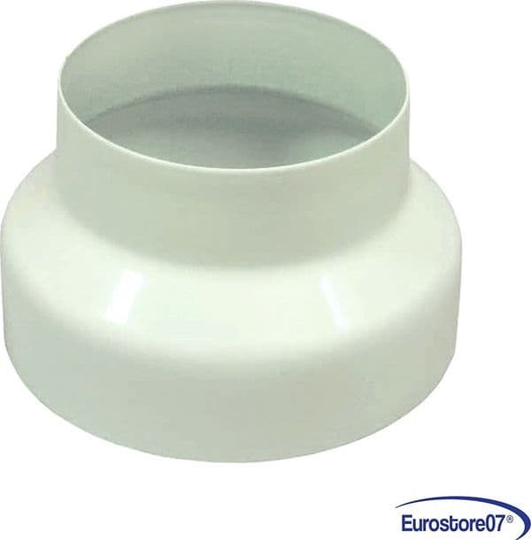 RIDUZIONE TUBI STUFA - CAPPA ASPIRANTE - CALDAIA BIANCO LUCIDO - ø cm.12/8