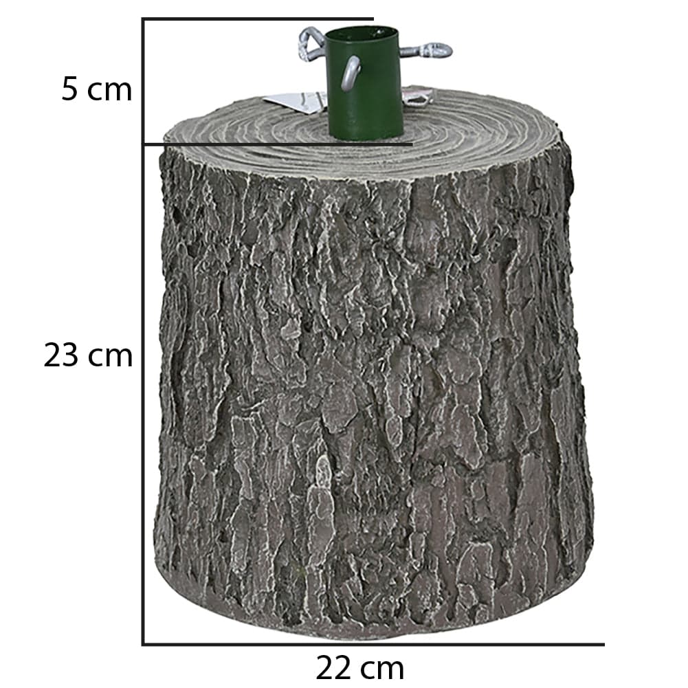 Base Supporto Albero di Natale Grigio Tronco Natalizio 28cm Realistico Universale in Basi e supporti per alberi di Natale Esplodia - Napoli, commercioVirtuoso.it