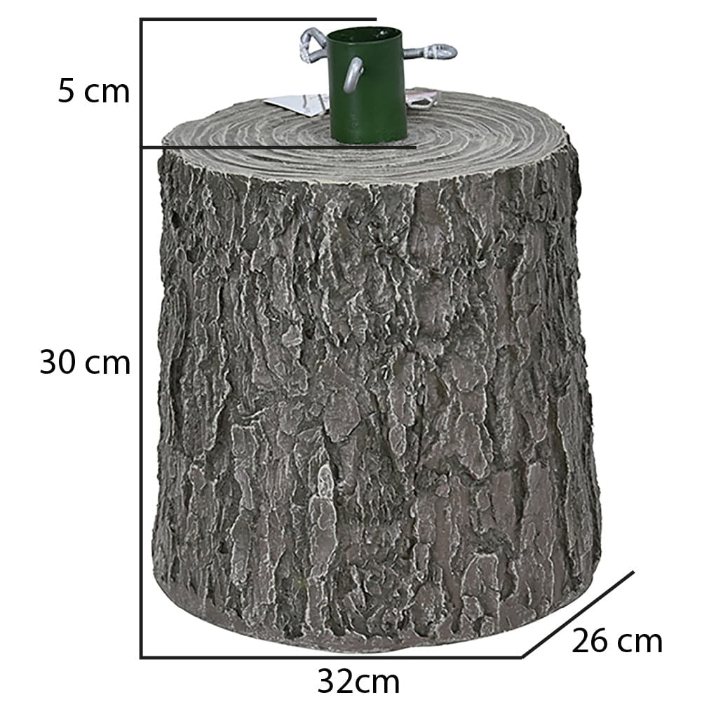 Base Supporto Albero di Natale Grigio Tronco Natalizio 34cm Realistico Universale in Basi e supporti per alberi di Natale Esplodia - Napoli, commercioVirtuoso.it