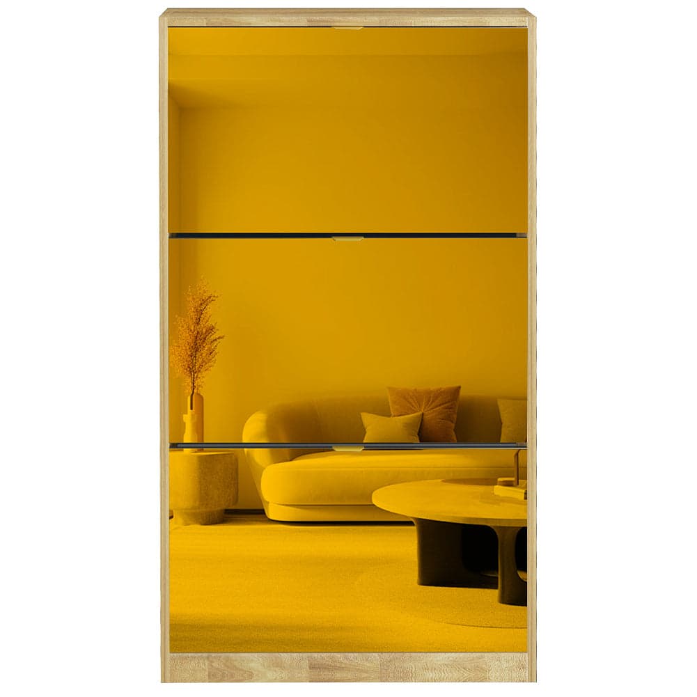 Scarpiera 3 Ante a Specchio Marrone Slim con Maniglia Salvaspazio 63x24x115cm in Scarpiere Esplodia - Napoli, commercioVirtuoso.it