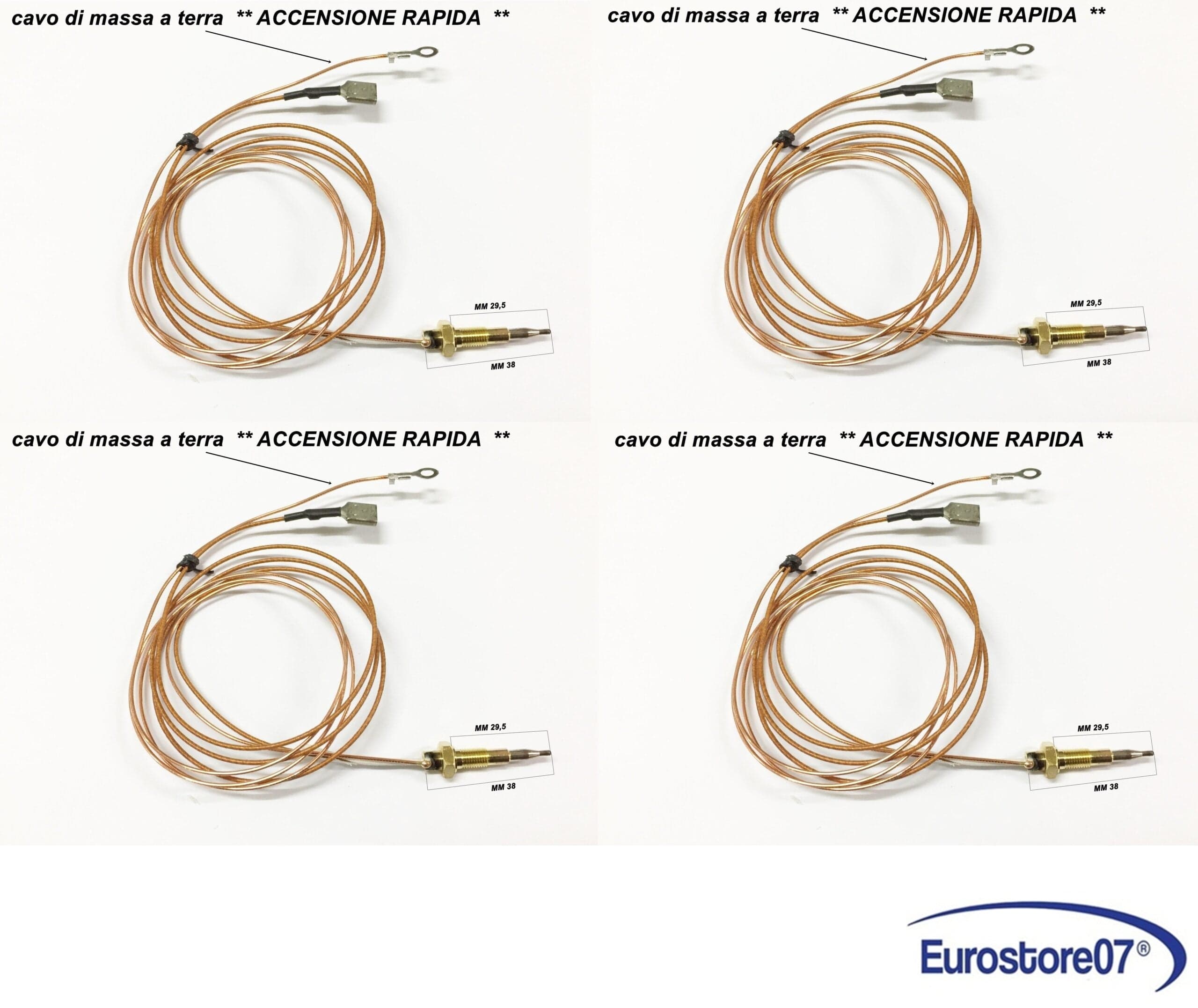 4 PZ TERMOCOPPIA CUCINA HOTPOINT ARISTON INDESIT PIANO COTTURA C00052986 TC 37