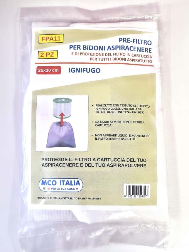 PRE FILTRO IGNIFUGO ANTIFIAMMA PER ASPIRACENERE / ASPIRAPOLVERI CM25X30 PZ 2 in prodotto EuroStore07 - Alatri, commercioVirtuoso.it