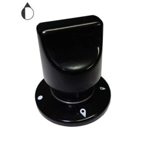 MANOPOLA NERA CON GHIERA PER CUCINA A GAS PIANO COTTURA ARISTON INDESIT in prodotto EuroStore07 - Alatri, commercioVirtuoso.it