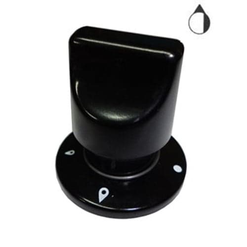 MANOPOLA NERA CON GHIERA PER CUCINA A GAS PIANO COTTURA ARISTON INDESIT in prodotto EuroStore07 - Alatri, commercioVirtuoso.it