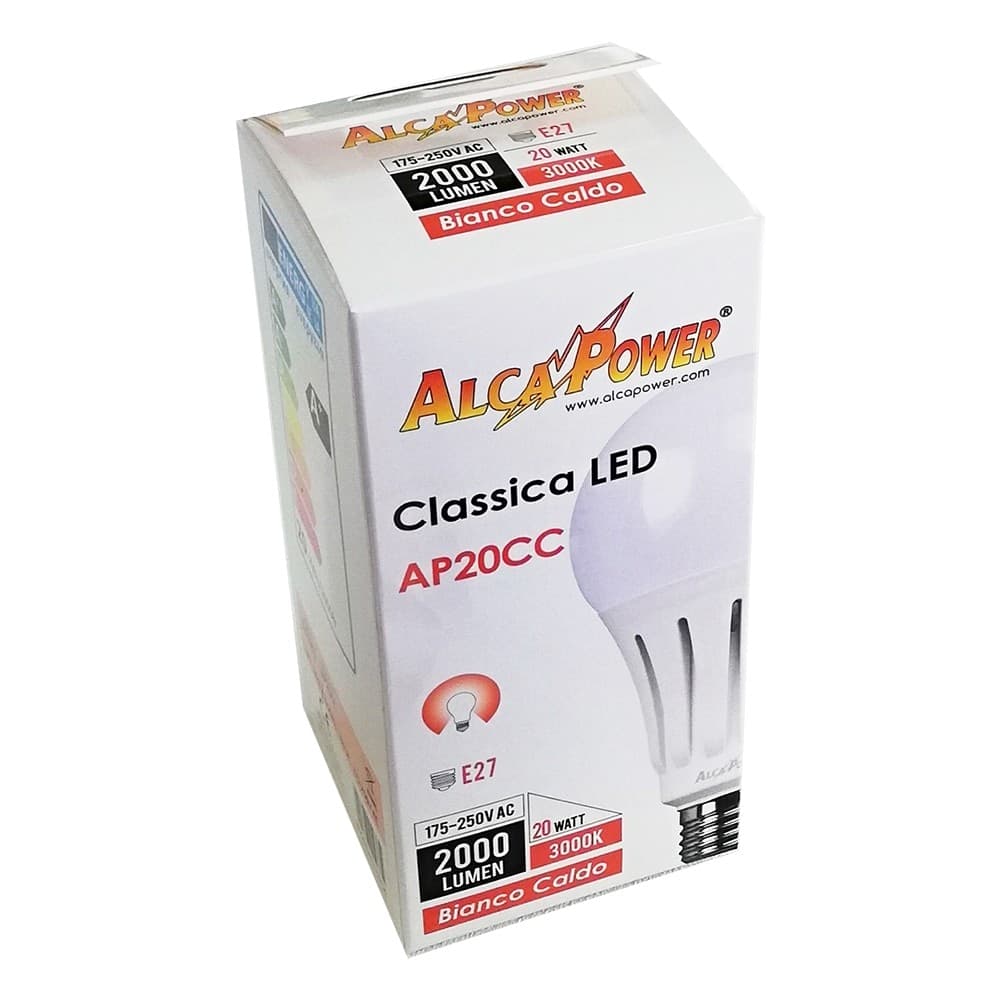 Alca Power A70 20W 220V 2000LM E27 lampada classica a led in Lampadine a LED Aloiserw.com - Altomonte, commercioVirtuoso.it