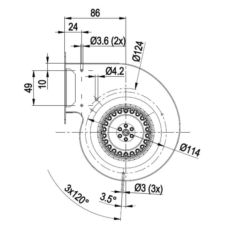 Ventilatore centrifugo D2E097-BI56-48 stufe a pellet 14706081 in Attrezzatura per l'aerazione Colella Ricambi - Casoria, commercioVirtuoso.it