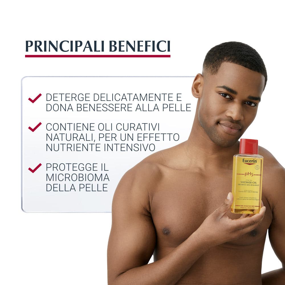 Eucerin PH5 olio detergente doccia per pelle sensibile e secca 200ml in Oli e balsami corpo per doccia Clubfarma - Melilli, commercioVirtuoso.it