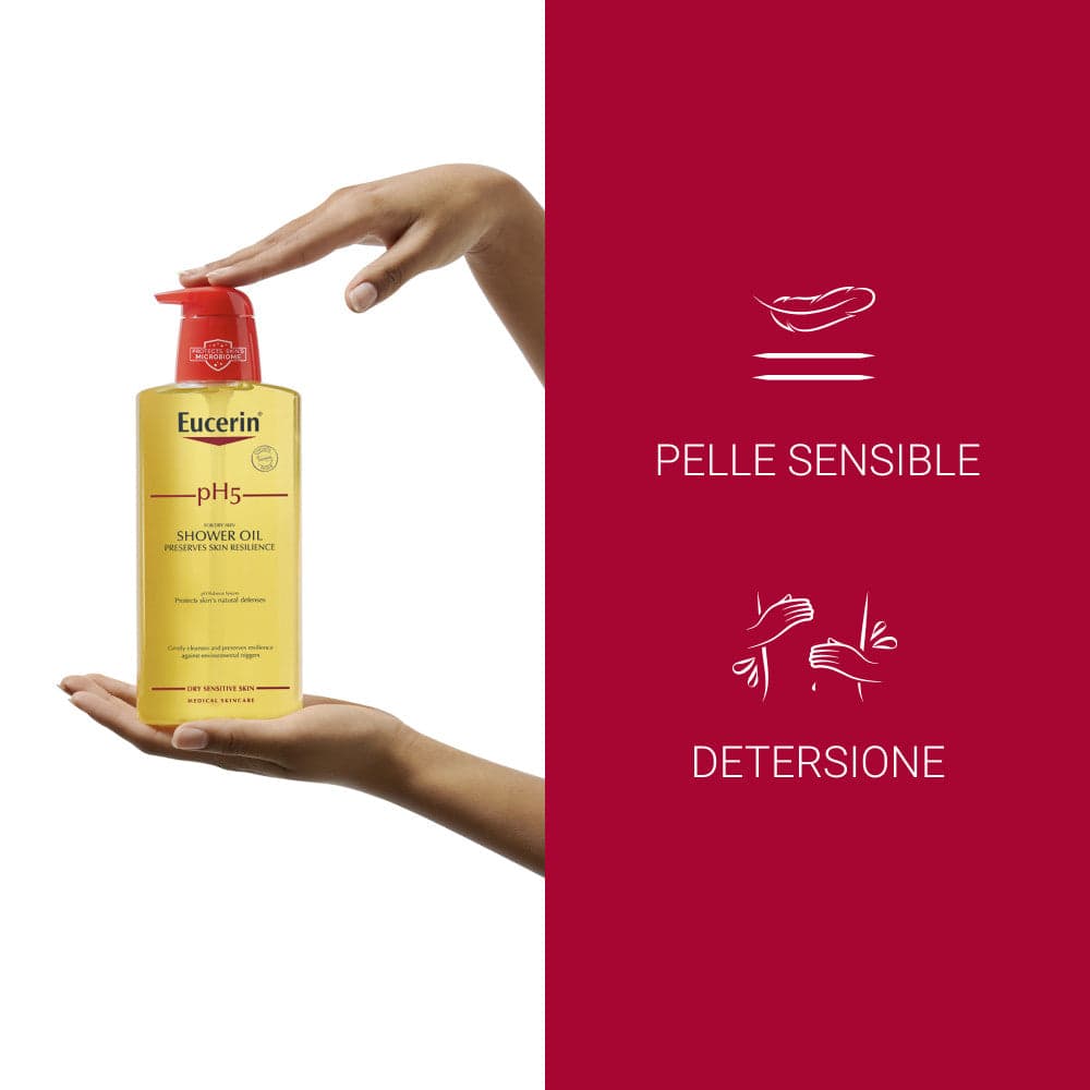 Eucerin PH5 olio detergente doccia per pelle sensibile e secca 400ml in Oli e balsami corpo per doccia Clubfarma - Melilli, commercioVirtuoso.it