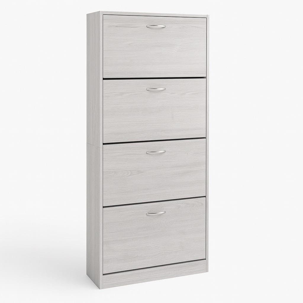 Scarpiera 4Ante Doppia Profondità Salvaspazio Grigio 63x24 H150cm Legno Mdf in Scarpiere Danyx - Casoria, commercioVirtuoso.it