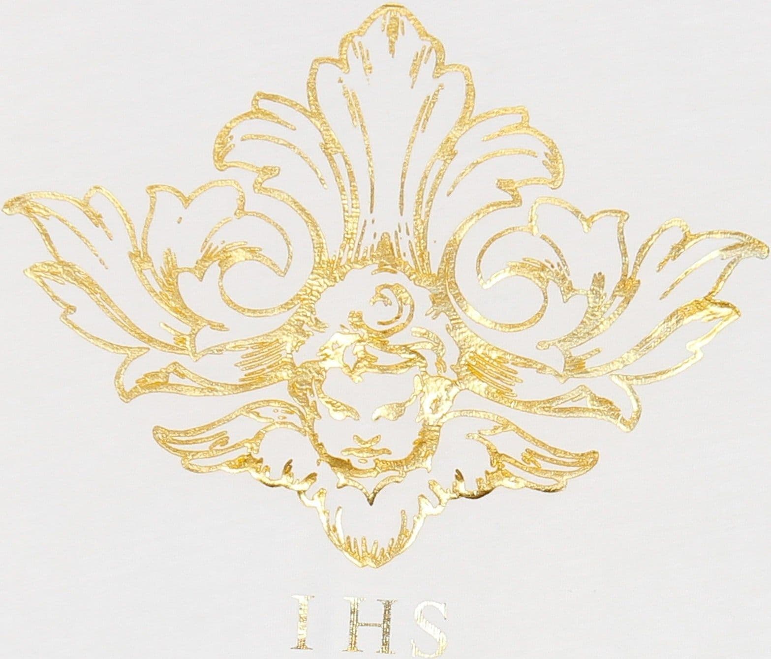 IHS Maglietta Uomo 3d Print Flames &amp;angel Tee White