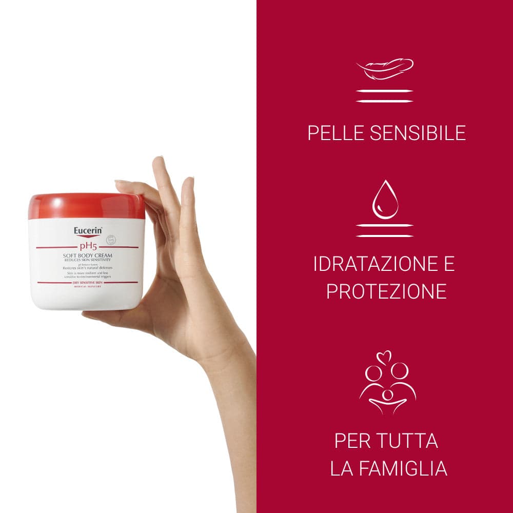 Eucerin PH5 soft cream per pelle sensibile e secca 450ml in Creme per il corpo Clubfarma - Melilli, commercioVirtuoso.it