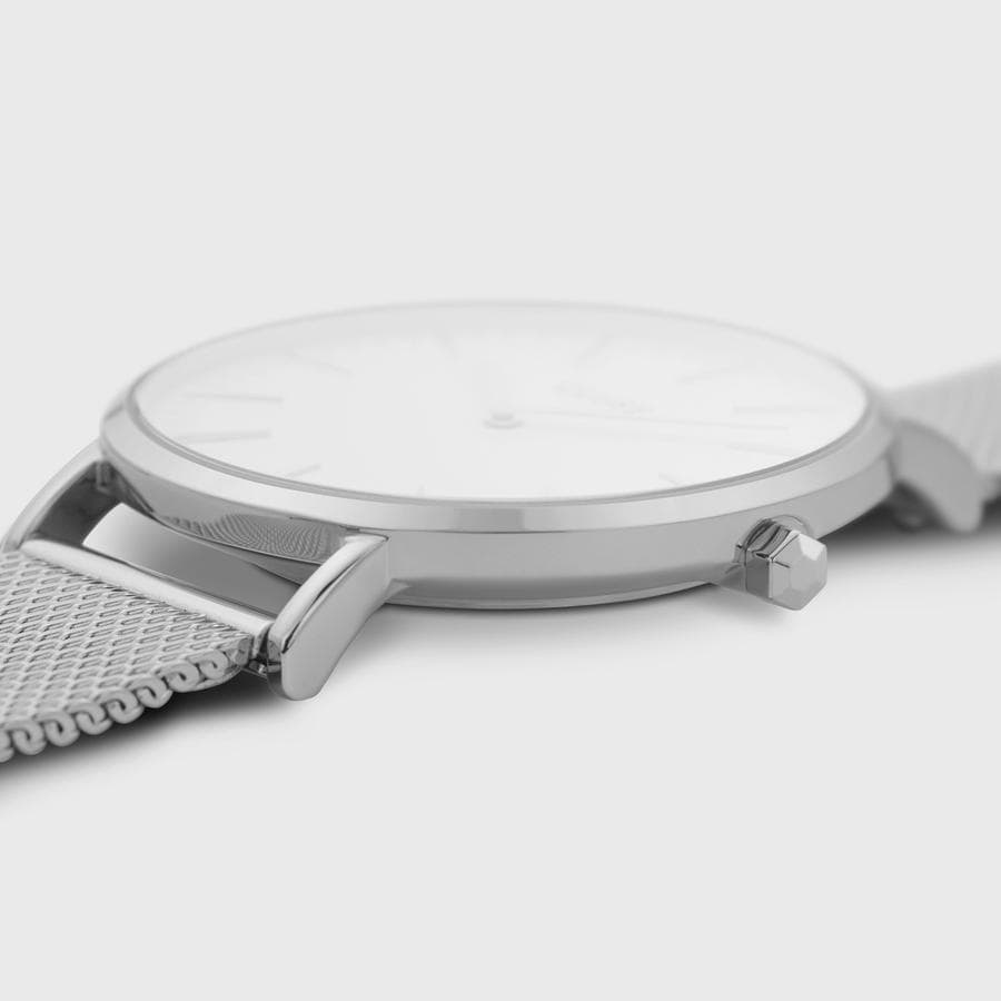 Cluse - Orologio Boho Chic Mesh White, Silver Colour in Orologi da polso Alba Gioielli - Casoria, commercioVirtuoso.it