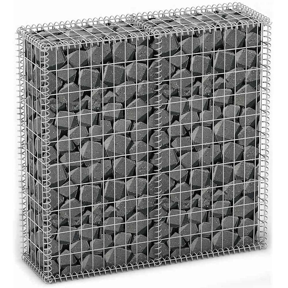 Rete Gabbione Giardino in Acciaio Galvanizzato 100x20x100 cm per Recinzioni e Muretti in Recinzioni decorative Danyx - Casoria, commercioVirtuoso.it