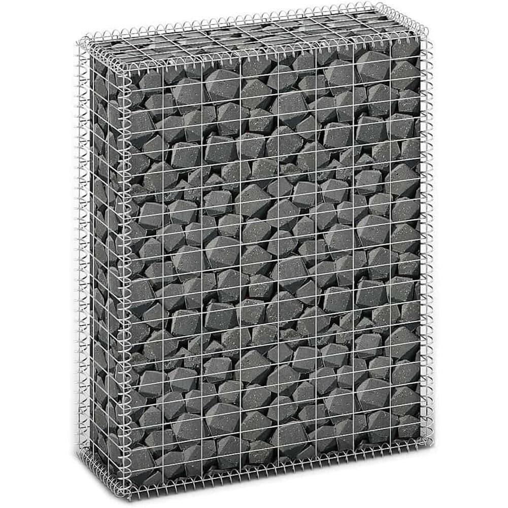 Rete Gabbione Giardino in Acciaio Galvanizzato 100x80x30 cm per Recinzioni e Muretti in Recinzioni decorative Danyx - Casoria, commercioVirtuoso.it